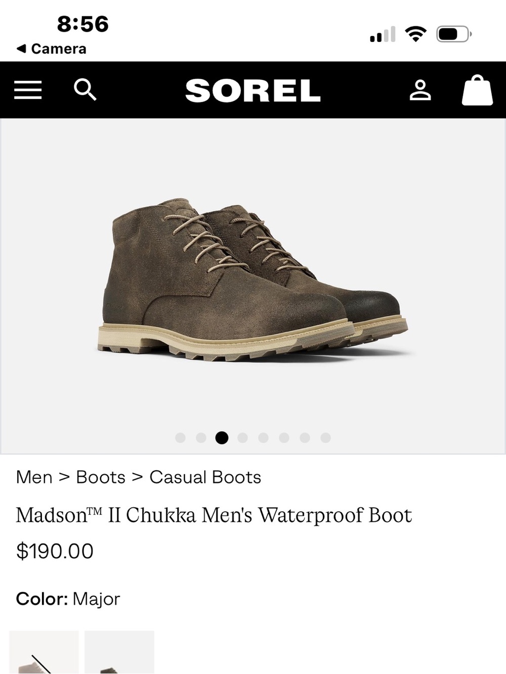 Sorel Men's Madison ll Chukka Boots major color